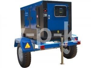 Дизельный генератор ТСС АД-15С-Т400-1РКМ7 в шумозащитном кожухе на прицепе  фото