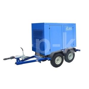 Дизельный генератор ТСС АД-300С-Т400-1РМ5 ПРОФ РПМ на прицепе с АВР 029685, 026185, 039025 фото