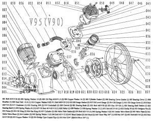 Болт М8*50 для v90