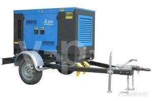 Дизельный генератор ТСС АД-20С-Т400-1РКМ16 в шумозащитном кожухе на прицепе с АВР 038146,028439 фото