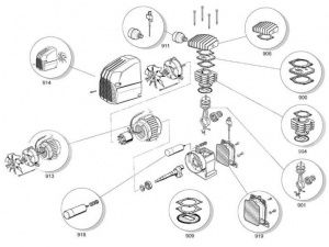 Комплект воздушного фильтра и щуп фото