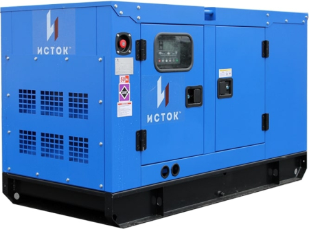 Дизельный генератор  АД12С-Т400-РПМ15 в кожухе с АВР