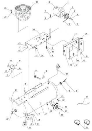 R 3101.00.00.201 Патрубок 3/8"х70 мм для 270v80