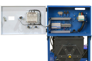 Дизельный генератор ТСС ЭД-30-Т400 в погодозащитном кожухе на прицепе 025303 промышленный фото