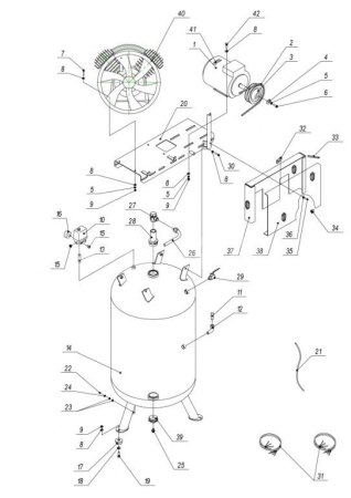R 4271000103 Амортизатор D.50 мм для 270v90B