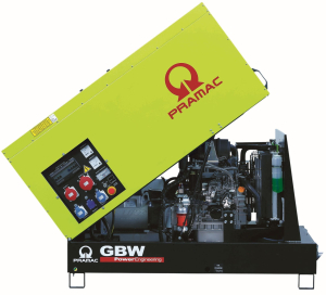 Дизельный генератор PRAMAC GBW22P 3-фазный в кожухе  (альт.Mecc Alte ECP28-M/4)  фото