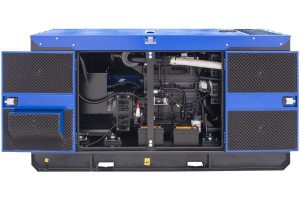 Дизельный генератор ТСС ЭД-40-Т400 с АВР в шумозащитном кожухе на прицепе 025350 промышленный фото
